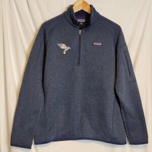 Patagonia Worn Wear Quarter Zipper Pullover Navy Blue Better Sweater Large